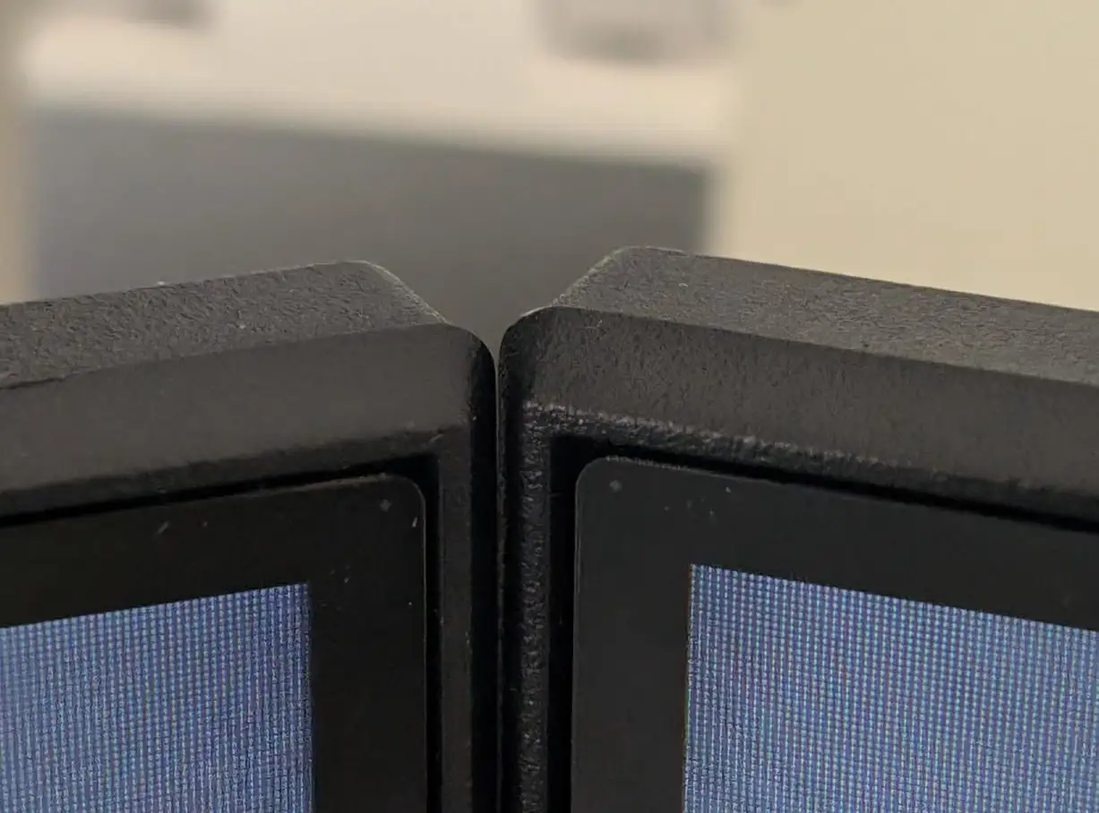 The slim bezels help if you want to set up a dual monitor configuration