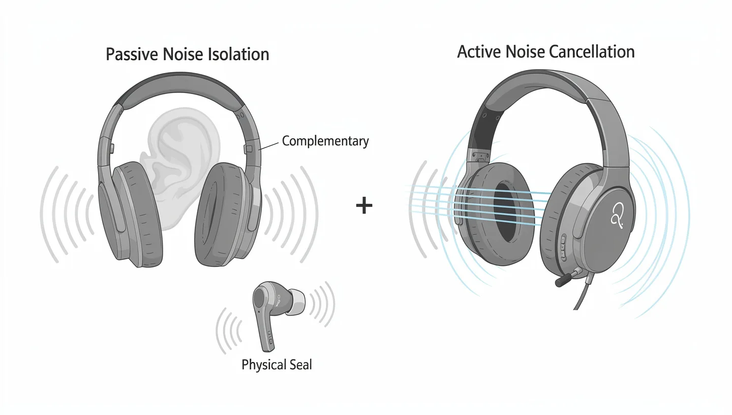 Passive Isolation vs Active Cancellation