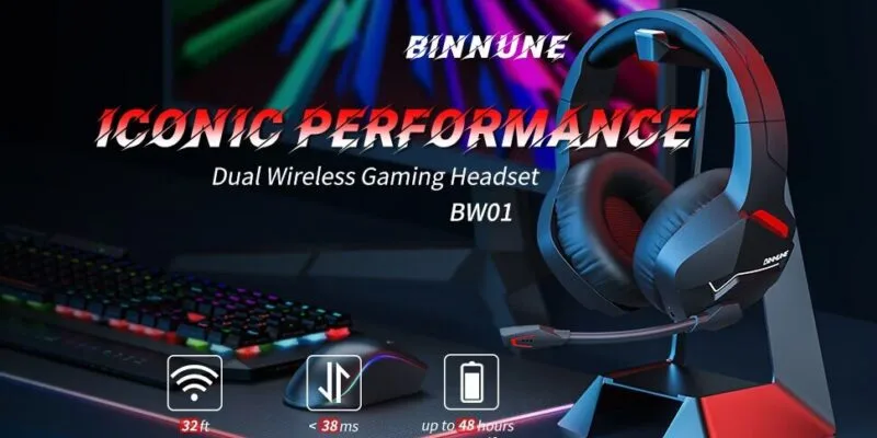 BINNUNE BW01 Wireless Gaming Headset