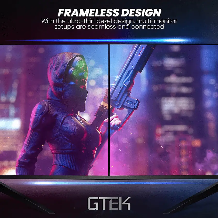 GTEK monitor has a modern and sleek design