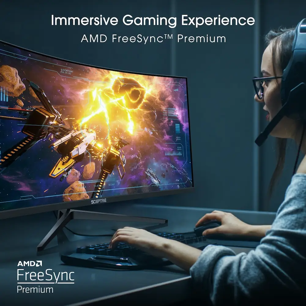 Sceptre 34-Inch Curved Ultrawide Enhanced Gaming Experience
