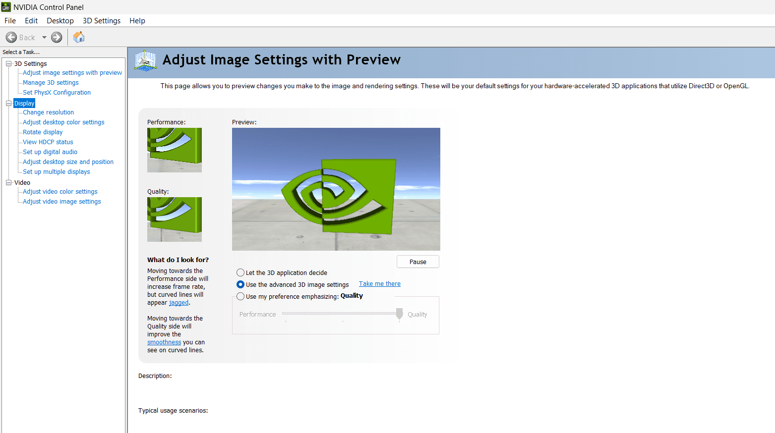 NVIDIA Control Panel