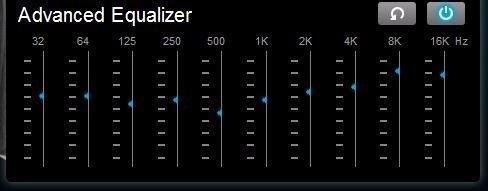 customizable EQ settings