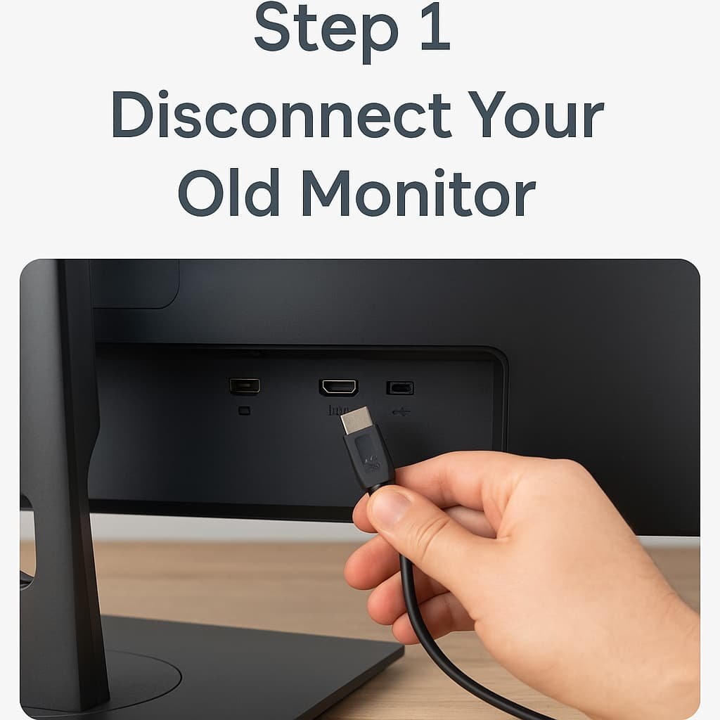 Disconnect Your Old Monitor
