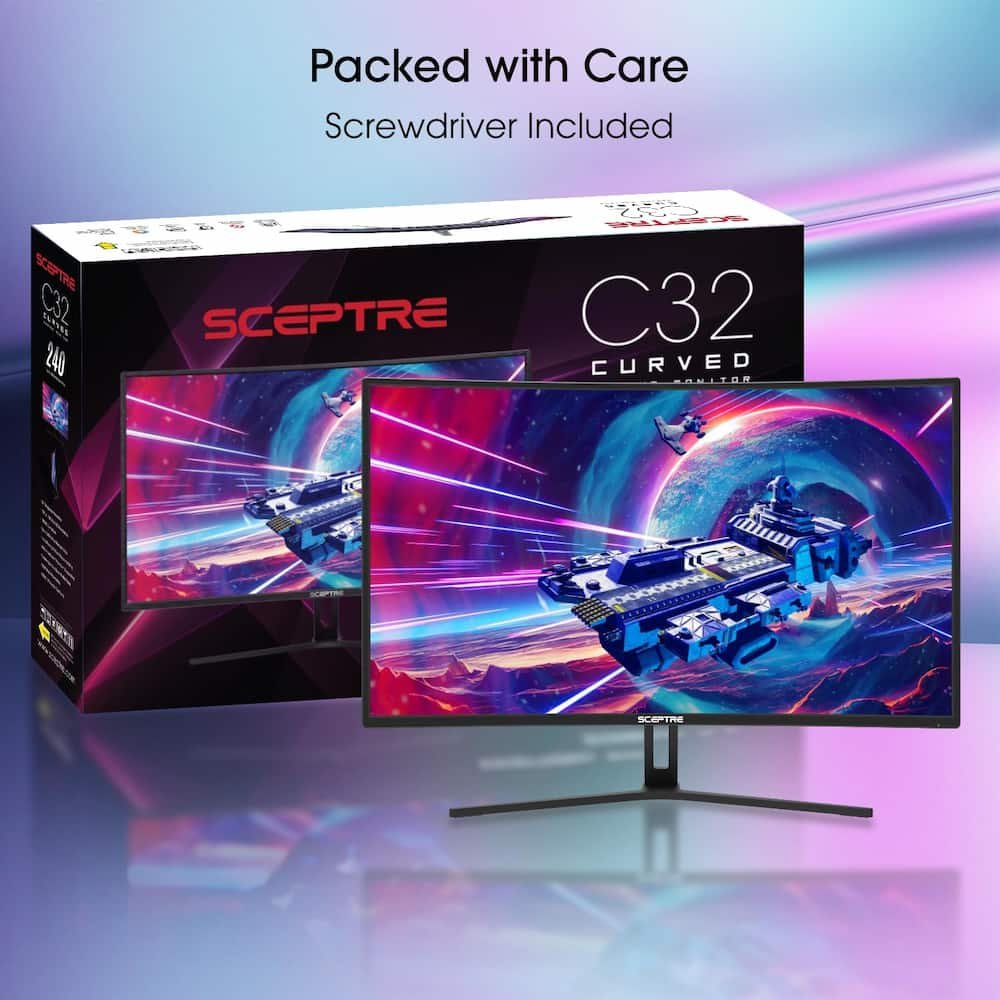  Sceptre 32-inch Curved Gaming Monitor Unboxing - What's Inside?