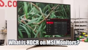 What is HDCR on MSI Monitors