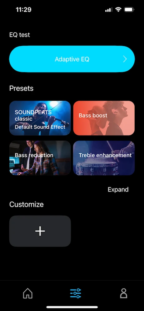 Air5 Pro EQ settings