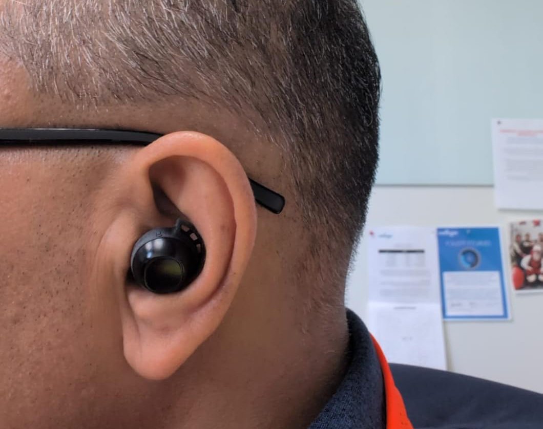 The earbuds come with three sizes of ear tips and a soft stabilising wing that fits into the ridge of your outer ear